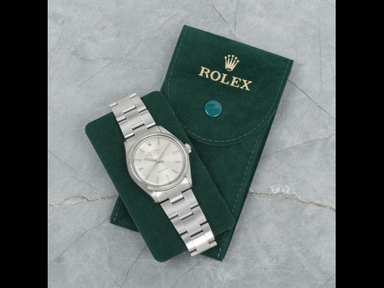 Rolex AirKing 34 Argento Oyster Silver Lining Dial  Watch  5500